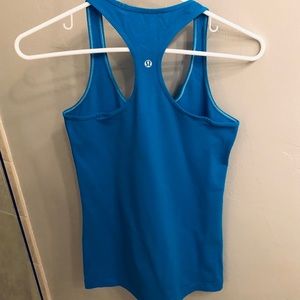 lululemon athletica Cool Racerback tank/Aqua blue
